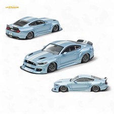 Liberty 64 Mustang Widebody Kit Ice Blue 1:64