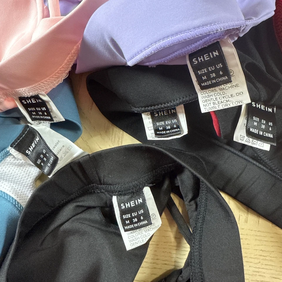 Shein Sports Bra Lot of 6 Medium Workout Fitness Yoga Gym Athleisure Activewear - Image 3 of 4