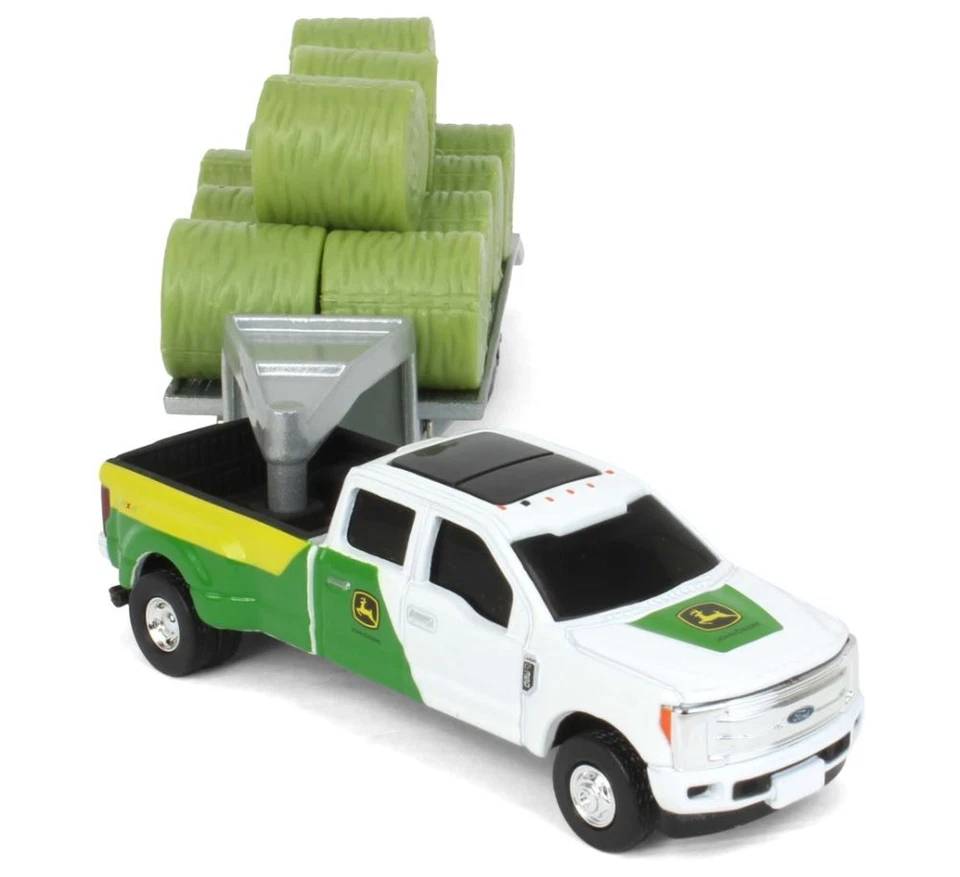 ERTL, FORD F-350 con rimorchio e 11 balle di fieno, 1/64,  ERT45927 - Immagine 2 di 4