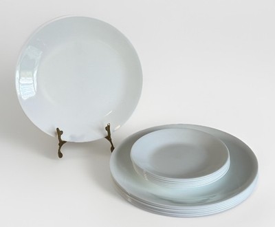 Corelle Winter Frost White, Round 13-Piece Dinner Bread Dessert Plate Set 