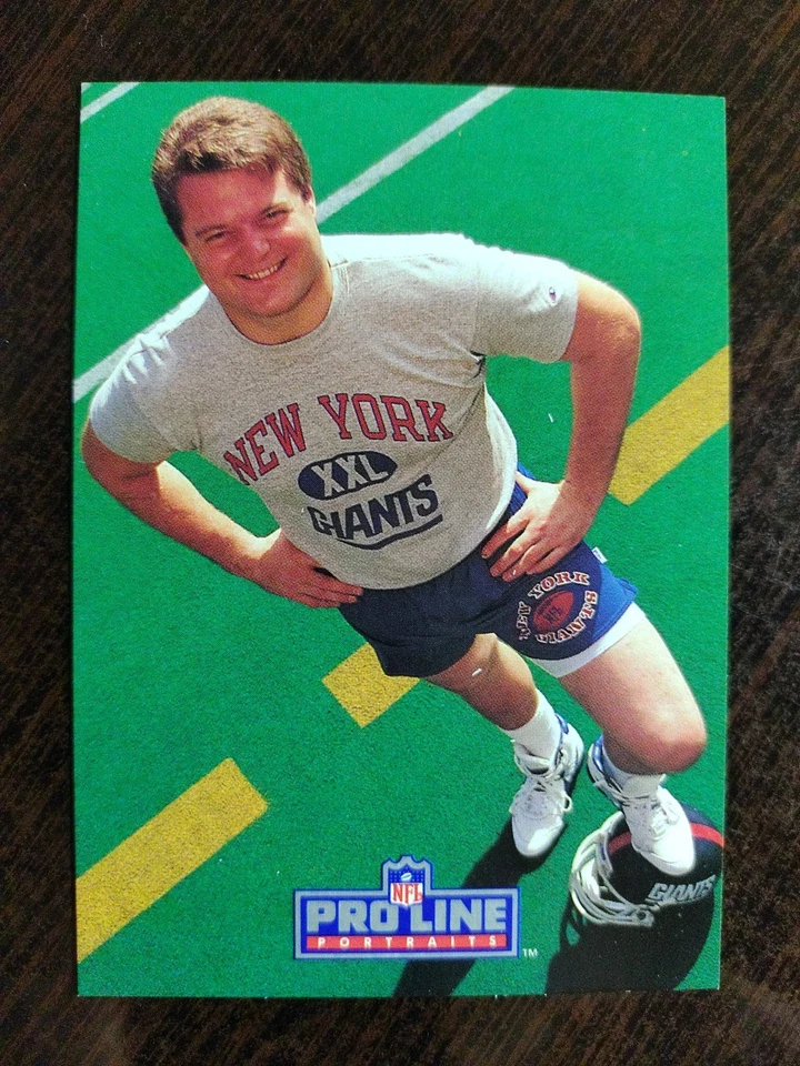 1991 Pro Line Portraits - Riesenberg, Bart Oates, Myron Guyton - New York Giants - Image 2 of 4