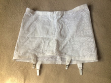 Crown-ette 7X/44 White Open Bottom 4 Garter Girdle Style 212 NWOT