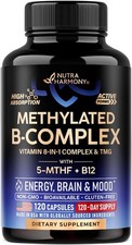 Vitamin B Complex Methylated - B-Complex with Methylfolate  B12 -...