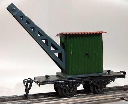 Unbekannter Hersteller - Spur 0 Tin Plate - Kranwagen grün ohne Haken SH209915 - 第 1/2 張圖片