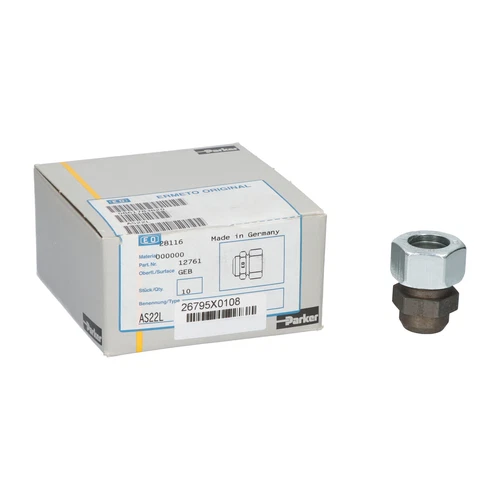 Parker AS22L Connector Butt Weld X 22L Cone End New NFP (10 pieces)