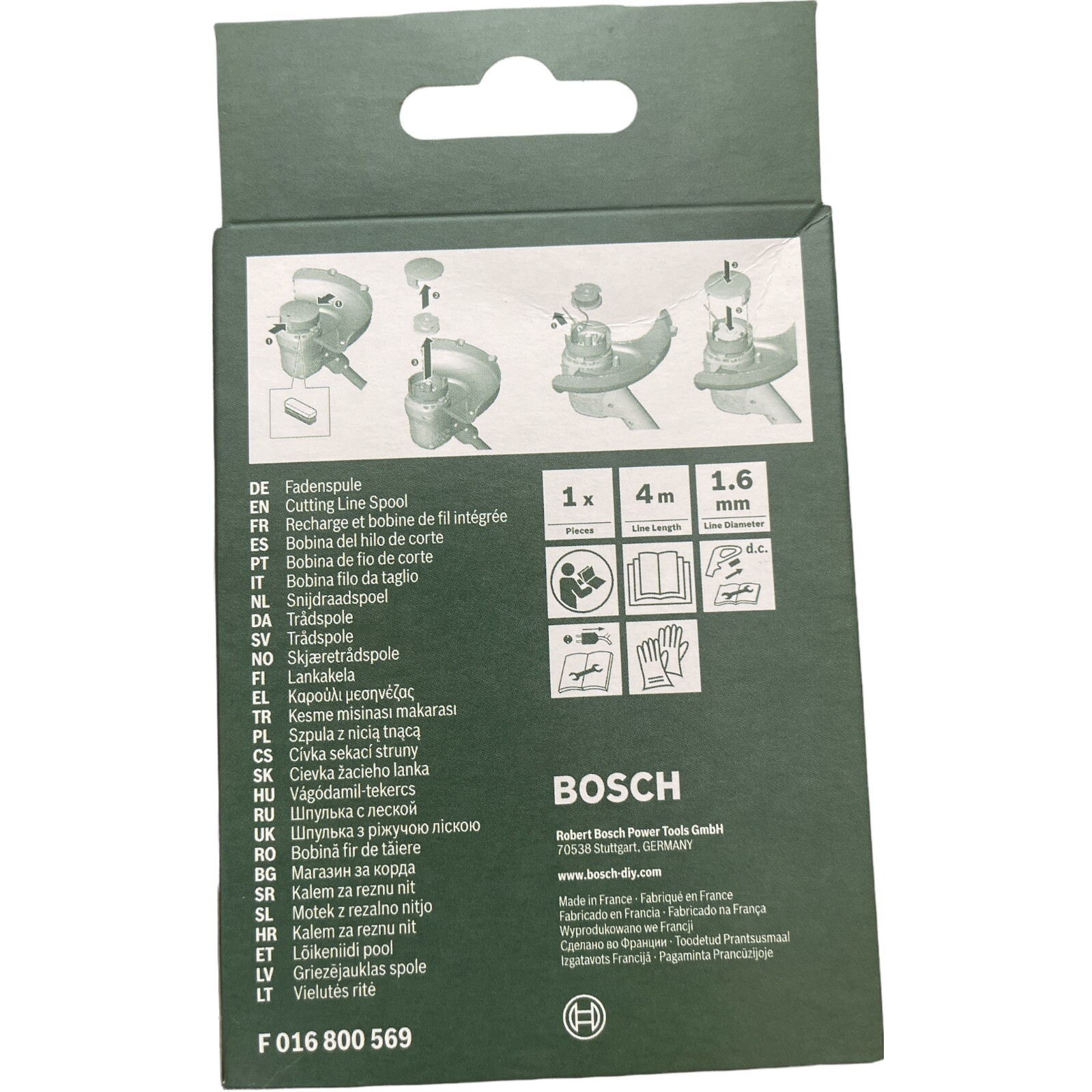 F016800385 Saitentrimmer-Spule – 12 Stück Ersatzspulen Für Bosch ART 23SL & ART 26SL