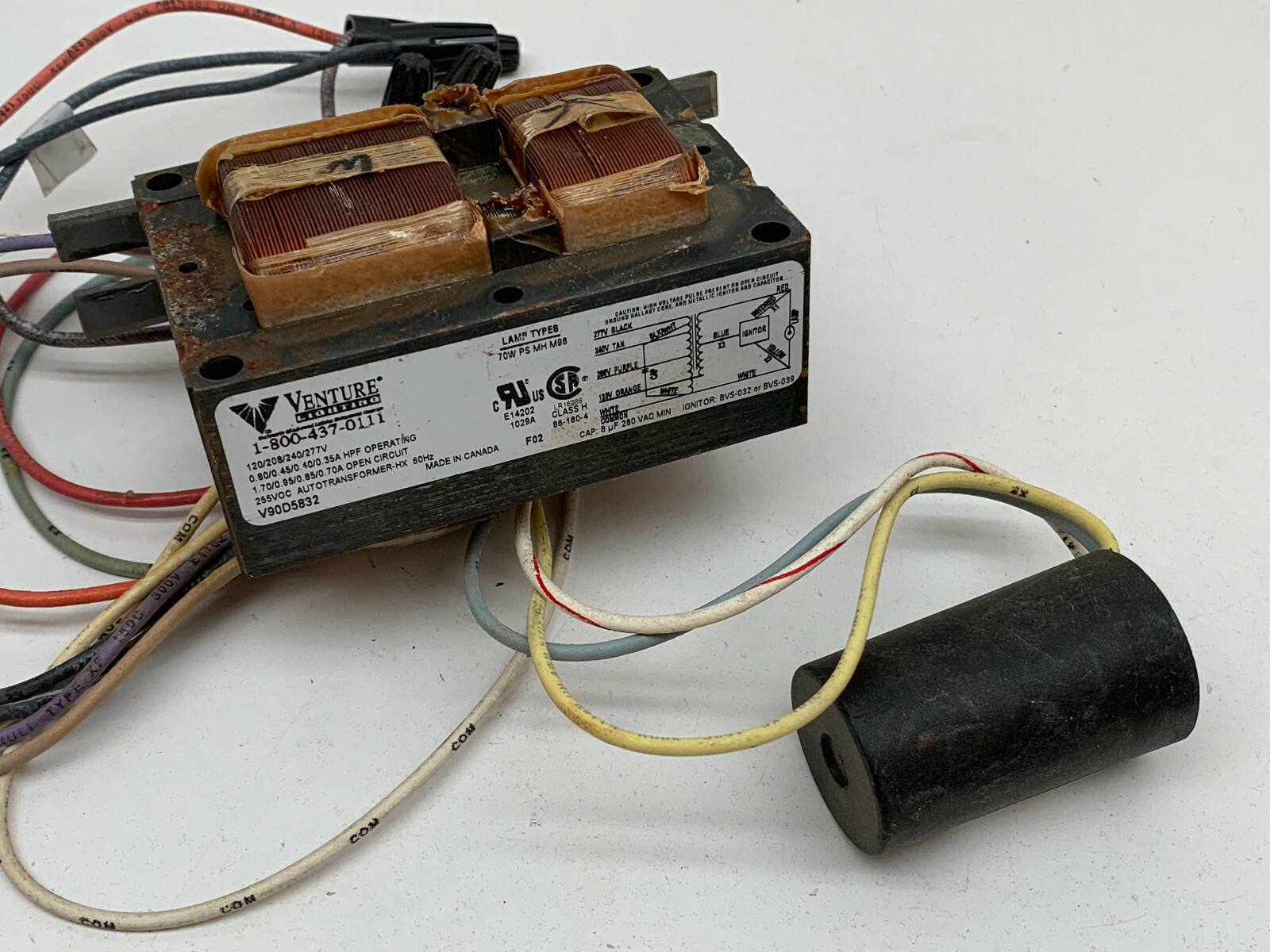 Venture V90D5832 70Watt Pulse Start Metal Halide Ballast Kit 70W PS MH