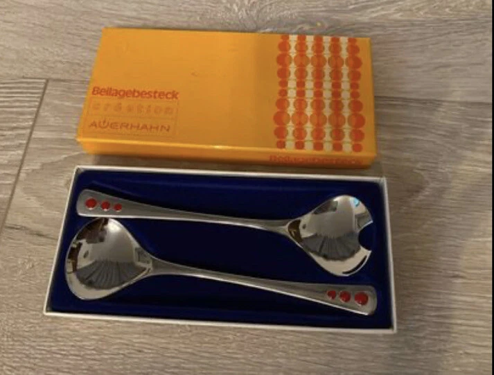 Vintage Beilagenbesteck Auerhahn Creation Besteck Edelstahl 70er Jahre - Bild 2 von 4