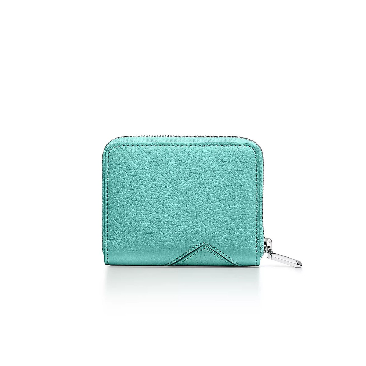 Return to Tiffany™ Small Zip Wallet Tiffany Blue Leather