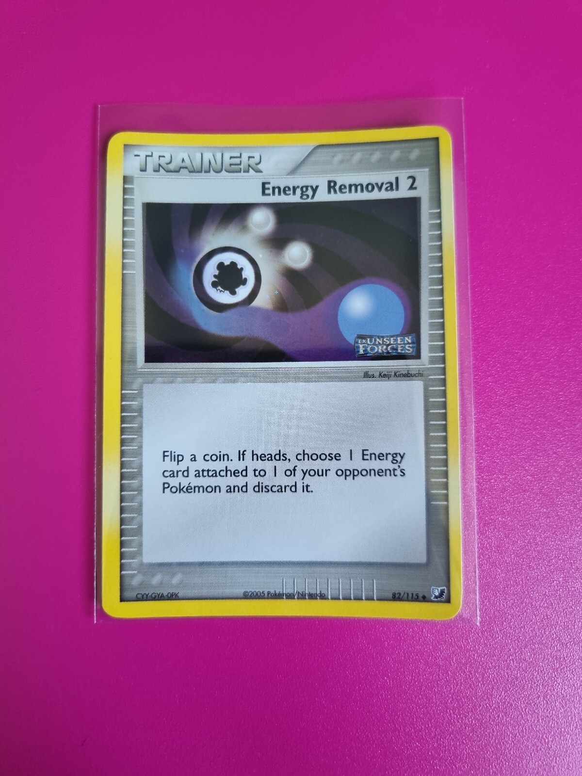 Pokemon Energy Removal 2 Reverse EX Unseen Forces 82/115 Near Mint - Mint