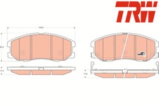 FRONT BRAKE PADS SET GDB1715 TRW I