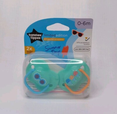 Tommee Tippee Pacifier Set Summer Days Pacifiers 0-6 Months
