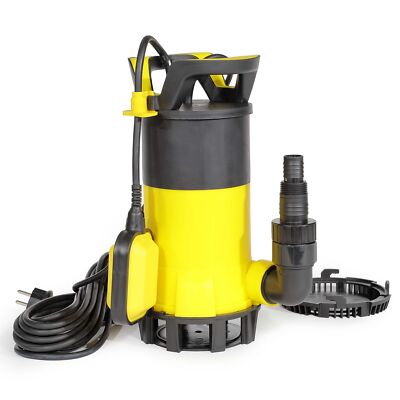 Wiltec 3in1 Flachsaugpumpe 750W Schmutzwasserpumpe 14000l/h Tauchpumpe