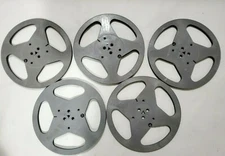 5  Scotch Reel to Reel 10.5" Empty Grey Plastic  Reels For 1/4 Home Theater Room
