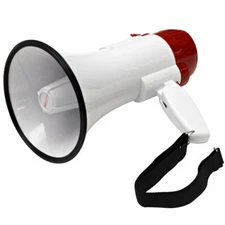 Seismic Audio Lightweight Portable Megaphone w/ Siren-New for use in live Sound