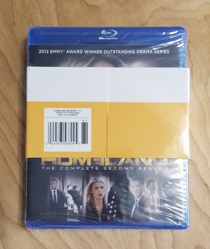 HOMELAND Complete Seasons 1 & 2 Blu-Ray First Second 2012 NEW