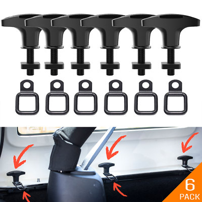 GPCA Anchor Bolt PRO M8 + Tie-Down D-Ring Combo 6 Pack for Wrangler JL 4xe JK