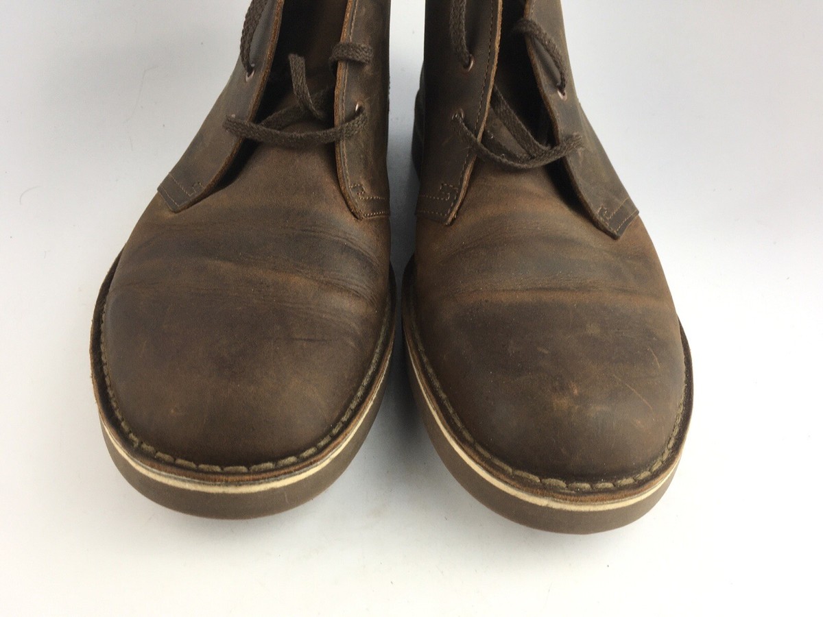 MENS CLARKS BUSHACRE 2‎ 26034135 COLOR DARK BROWN DESERT leather BOOTS shoes 13 Clarks desert boots Bushacre brown leather | Mercari main image 3