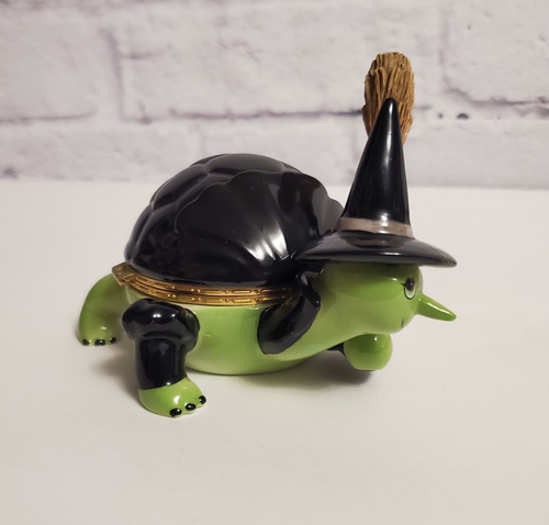 Bradford Exchange Wonderful Turtles of Oz Wicked Witch Musical Trinket Box - Picture 6 of 10