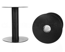Black Plastic Spools - 4 3/8" x 3 5/8" - Ribbon Cord Thread Wire Bobbin Reel