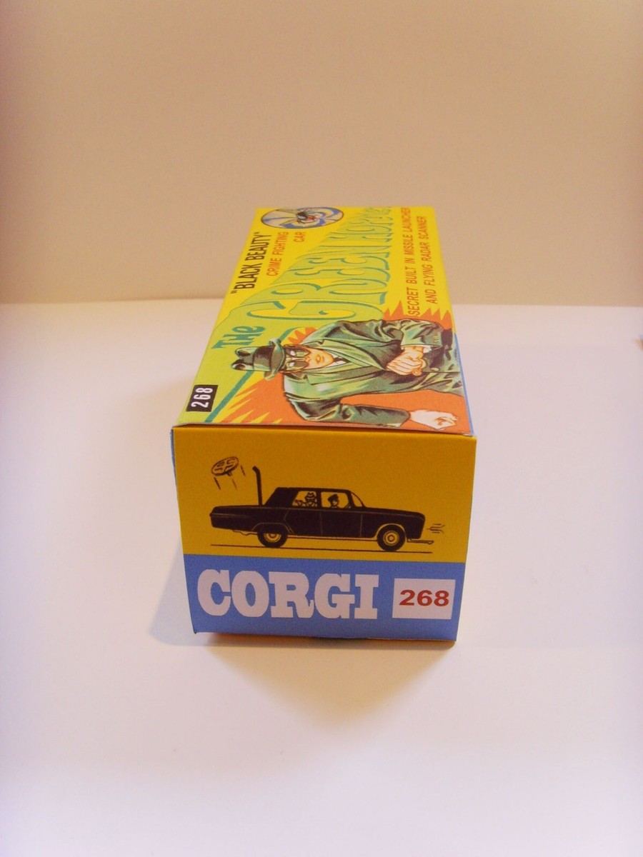 CORGI No.268 - GREEN HORNET - BLACK BEAUTY- Custom box and CORGI No.268 - GREEN HORNET - BLACK BEAUTY- Custom box and