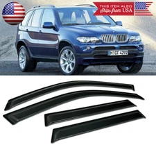 Out-Channel Window Visor Sun Vent Rain Wind Guard Shade For 00-06 BMW X5 E53