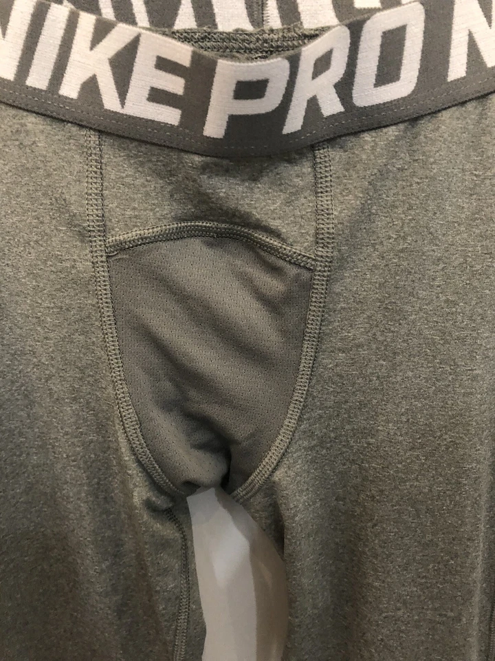 New Gray Nike Pro Boys Dri-Fit Training BV3516-091 Size M Medium Tight Fit - Image 2 of 4