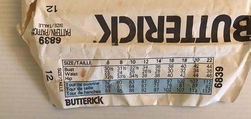 Butterick 6839 Vintage 80s Sewing Pattern Richard Warren Top Skirt Size: 12 - Picture 8 of 8
