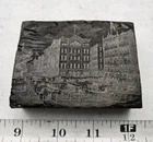 Vintage Letterpress Printing Block 1800s New York Times Tribune Dewitt Baker