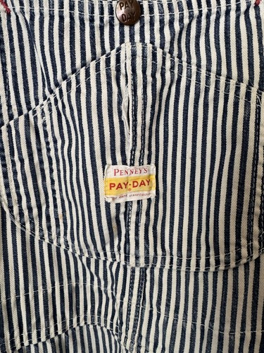 Vintage Penney’s Pay Day Overalls Squareback Sanforized Cotton Great Condition - Picture 4 of 10