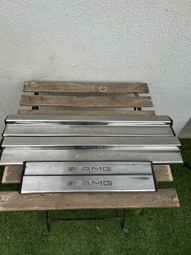 MERCEDES BENZ W210 AMG E320 E55 E430 SET STAINLESS DOOR SILLS 2106800135