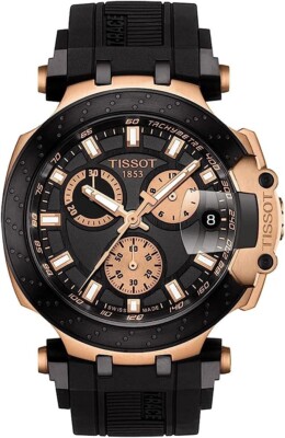 Tissot T-Race GTS Rose-Gold Black Rubber Men's Watch  T1154173705100