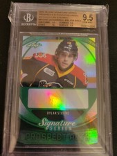 2015-16 Leaf Sig Series Dylan Strome Missing SN/Missing Auto/Blank Back BGS 9.5