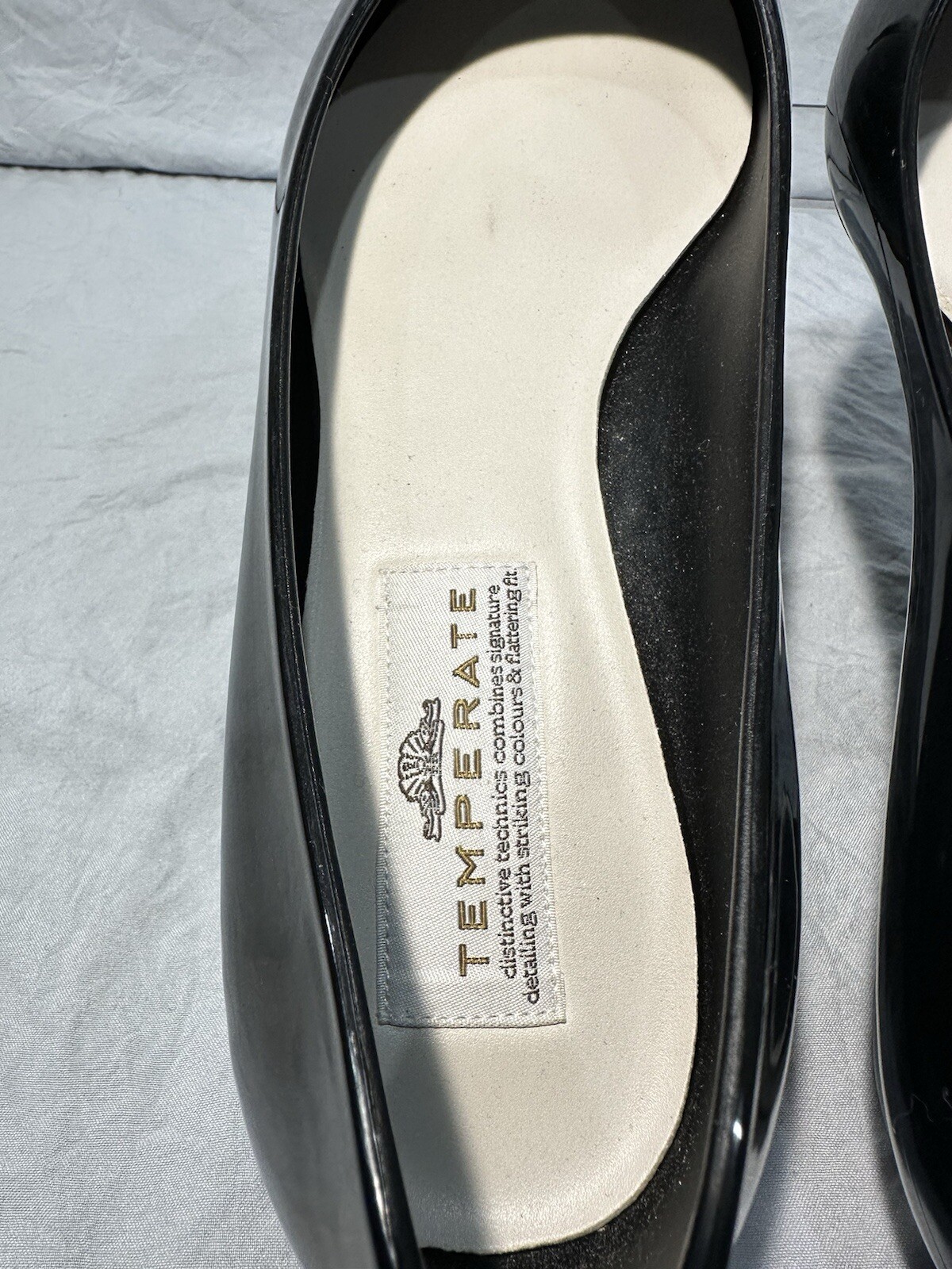 KATE PYTHON TEMPERATE BLACK POINTED TOE BALLET FL… - image 15