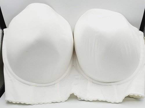 Parfait Elissa P50116 Women's Strapless Longline Bra - Pearl White, 42G Stained