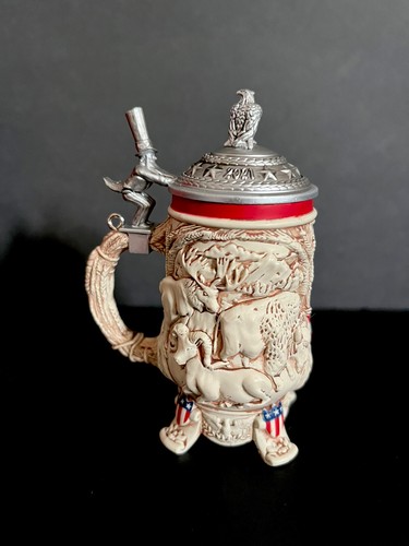 Birra Stein Patriotic USA Hallmark Keepsake Freedom bandiera rossa bianca blu nuova con scatola - Foto 4 di 12