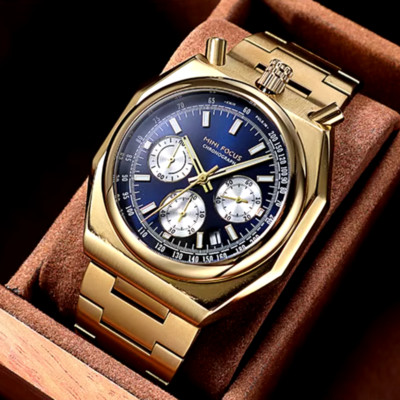 MINI FOCUS Mens Watch Quartz Chronograph Watch For Men Stainless Steel Watch Men