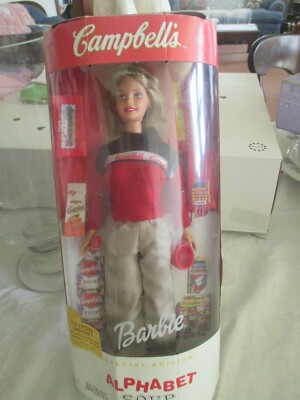 s-l400.jpg Vintage 1999 Campbell\'s Barbie NIB main image 0
