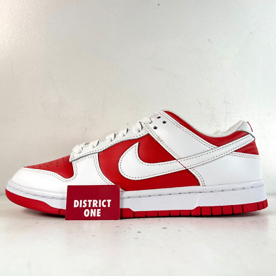 Nike Dunk Low Championship Red - Size 8.5 - DD1391 600 | eBay
