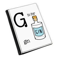 Brief G FüR Gin Passport Halter HüLle ÜBerzug GeldböRse - Lustig Tonic Alphabet