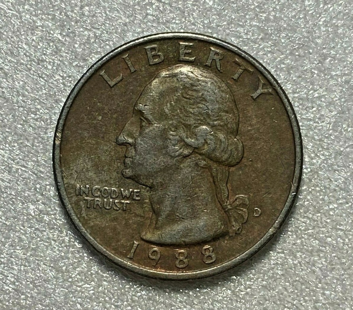 1988 “D” - Washington Quarter Clad Error - Improperly 1988 “D” - Washington Quarter Clad Error - Improperly