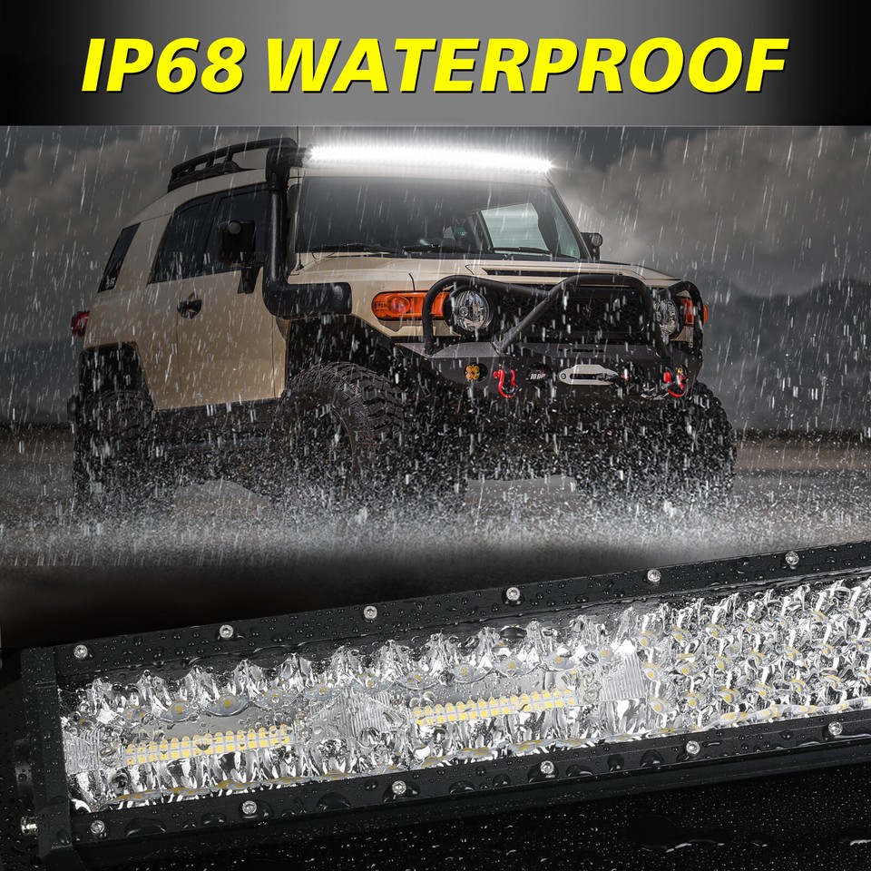 54 Inch Curved LED Light Bar 396W Offroad Driving Light Roof Mount for ...