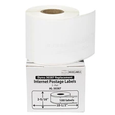 1 Roll of 100 3-Part Internet Postage Labels for DYMO® LabelWriters® 30387