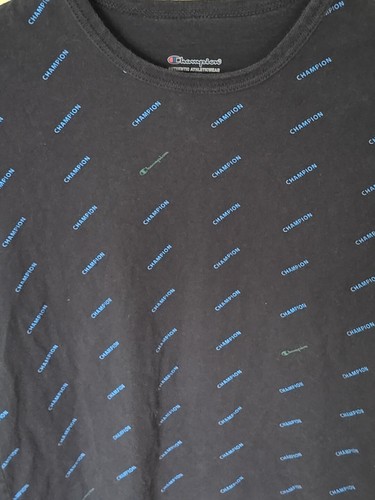 Camiseta Champion Para Hombre Auténtica Athleticware Para Hombre Talla M Estampado Completo Azul - Imagen 8 de 10