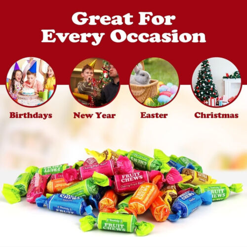 TOOTSIE ROLL Fruit Chews, 5 Assorted Flavors, Bulk & Delicious Candy - Picture 4 of 7