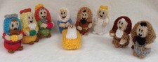 KNITTING PATTERN Nativity Christmas tree decorations / ornaments / 7cms figures