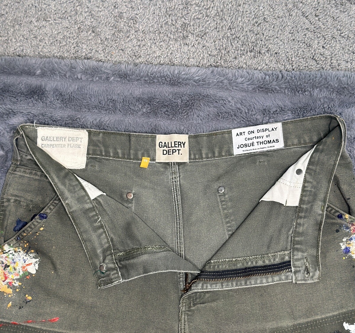 Gallery Dept. Painted La Flare Carpenter Pants “Olive Green Gallery Dept. Painted La Flare Carpenter Pants “Olive Green