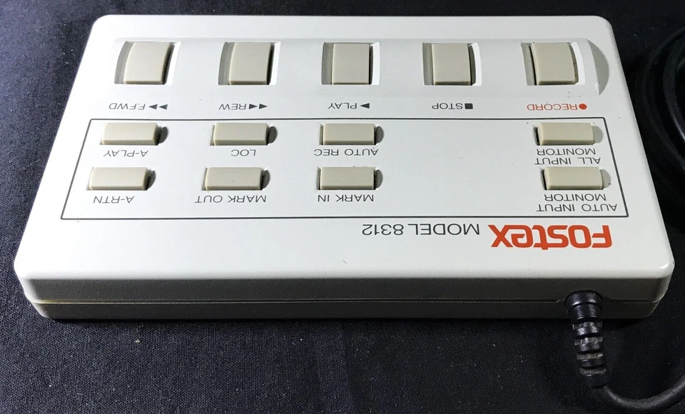 FOSTEX MODEL 8312 Cable Remote Control, RD-8 ADAT Digital Multi Track Recorder - Image 4 of 4