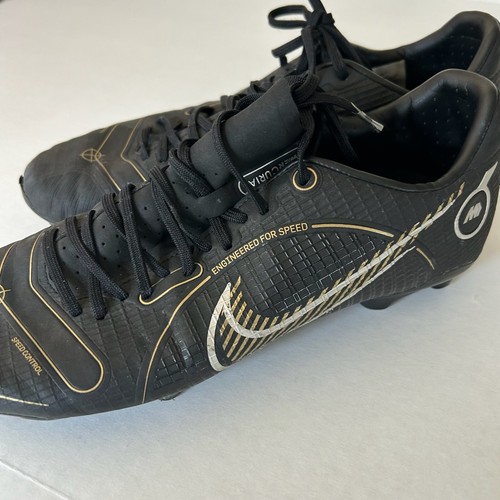 Mens Nike Mercurial Vapor 14 Pro FG Black Gold Soccer Cleats Sz 7.5 DJ2869-007 - 第 8/15 張圖片