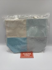 Avon Tote Bag Handbag Purse Blue Silver Small Travel NEW Discontinued